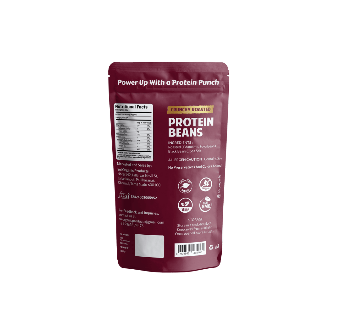 SOI Organic - Edamame (Edma Beans) - Crunchy Roasted Protein Beans