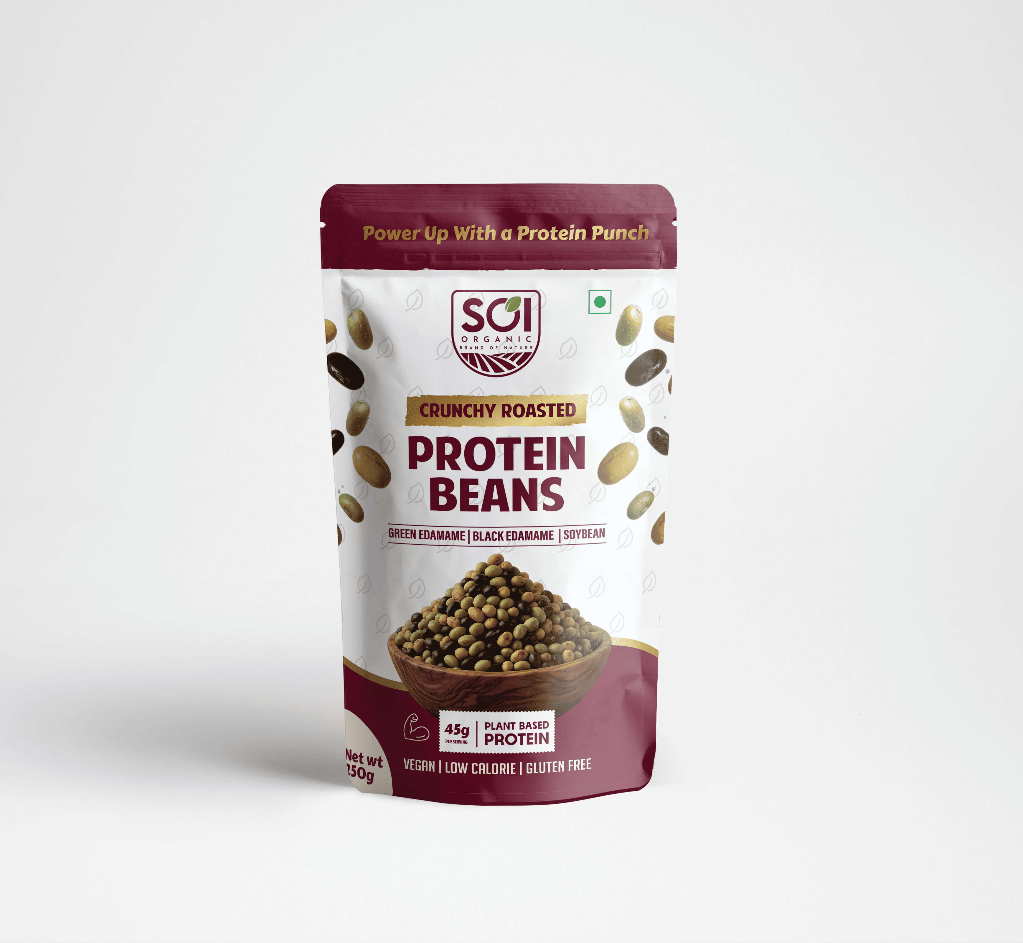 SOI Organic - Edamame (Edma Beans) - Crunchy Roasted Protein Beans